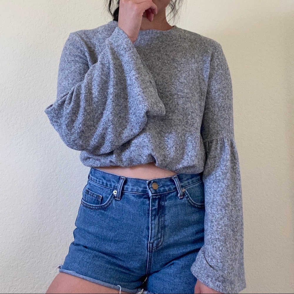 Zara bell-sleeved top